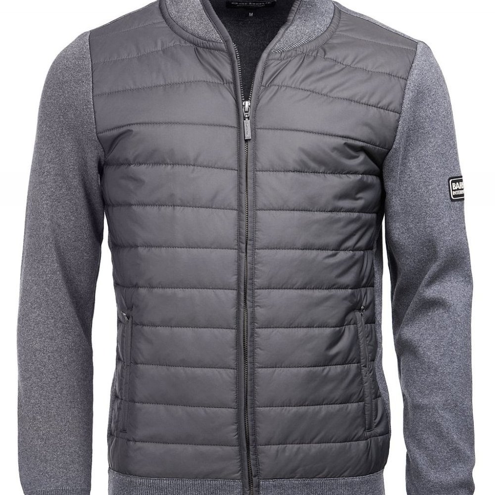 Barbour Baffle Zip Through Jacket Size Medium